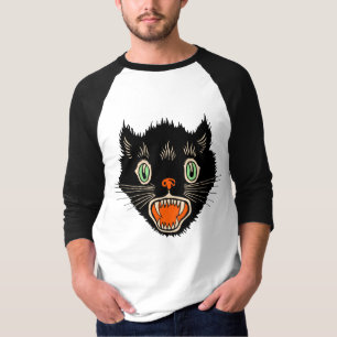 Vintages Halloween Black Cat Shirt