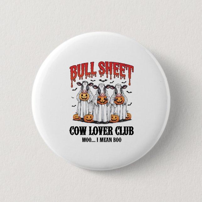 Vintages Halloween-Bulleblatt Button (Vorderseite)