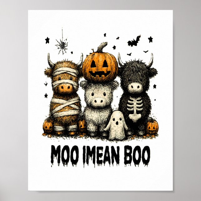 Vintages Halloween-Bulleblatt Poster (Vorne)