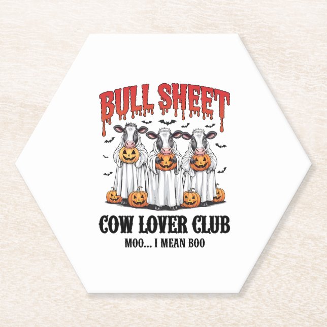 Vintages Halloween-Bulleblatt Untersetzer (Vorderseite)