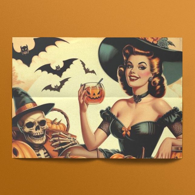 Vintages Halloween-Button Seidenpapier (Von Creator hochgeladen)