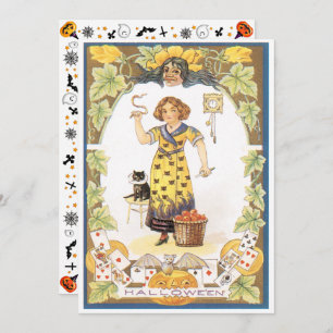 Vintages Halloween Einladung