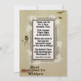 Vintages Halloween Einladung
