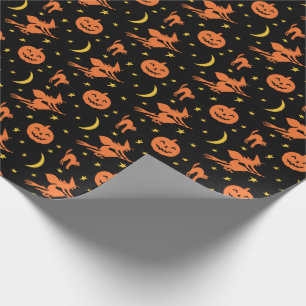 Vintages Halloween-Entwurfs-Verpackungs-Papier Geschenkpapier