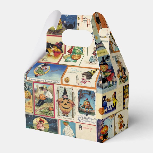 Vintages Halloween Ephemera Geschenkschachtel (Vorderseite)