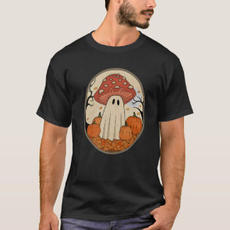 Vintages Halloween Ghost Cat Pilz Premium T Shi T-Shirt