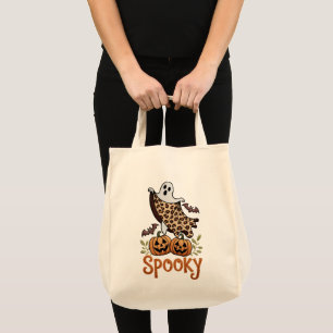 Vintages Halloween-Ghost-Maschinendesign Tragetasche