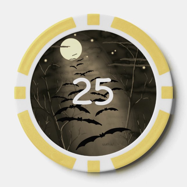 Vintages Halloween-Halloween Pokerchips (Vorderseite)