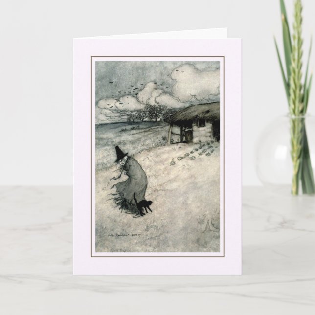 Vintages Halloween Karte (Vorderseite)