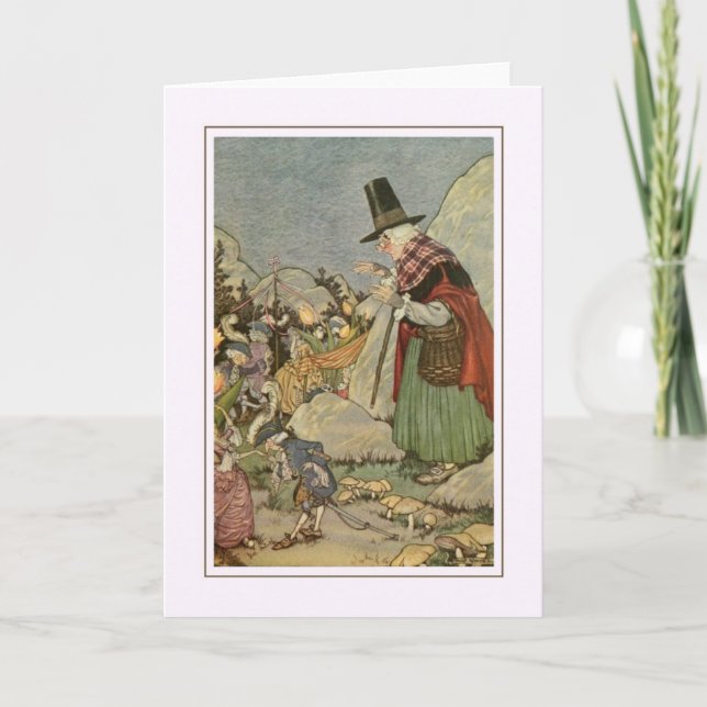 Vintages Halloween Karte (Vorderseite)