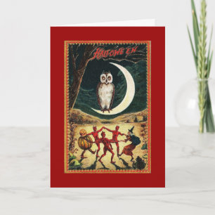 Vintages Halloween Karte