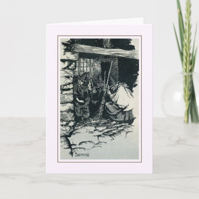 Vintages Halloween Karte (Vorderseite)