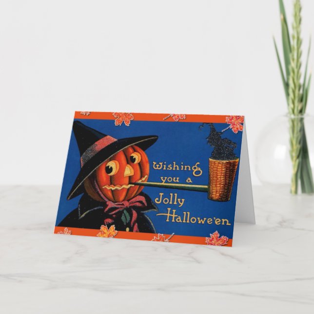 Vintages Halloween Karte (Vorderseite)