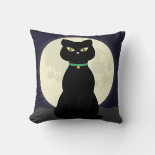 Vintages Halloween Katzenkissen Kissen