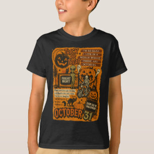 Vintages Halloween Kunstangebot 31. Oktober T-Shirt