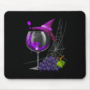 Vintages Halloween Lila Weinkeller Mousepad