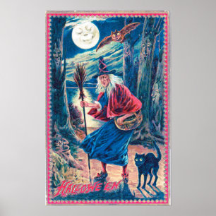Vintages Halloween-Matte-Poster Poster