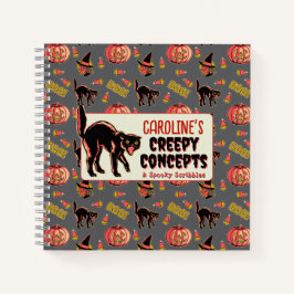 Vintages Halloween-Notebook Notizbuch