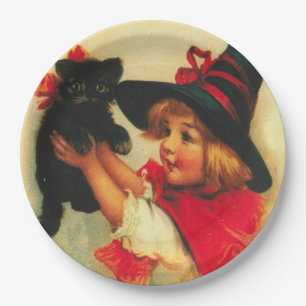 Vintages Halloween Pappteller