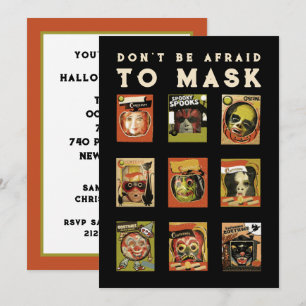 Vintages Halloween-Party Einladung