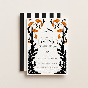 Vintages Halloween-Party Einladung