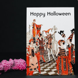 Vintages Halloween-Party Karte