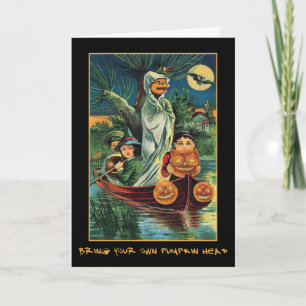 Vintages Halloween-Party mit blutigem Text einlade Einladung