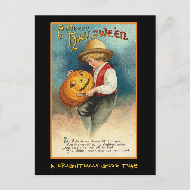 Vintages Halloween-Party mit blutigem Text einlade Einladungspostkarte (Vorderseite)