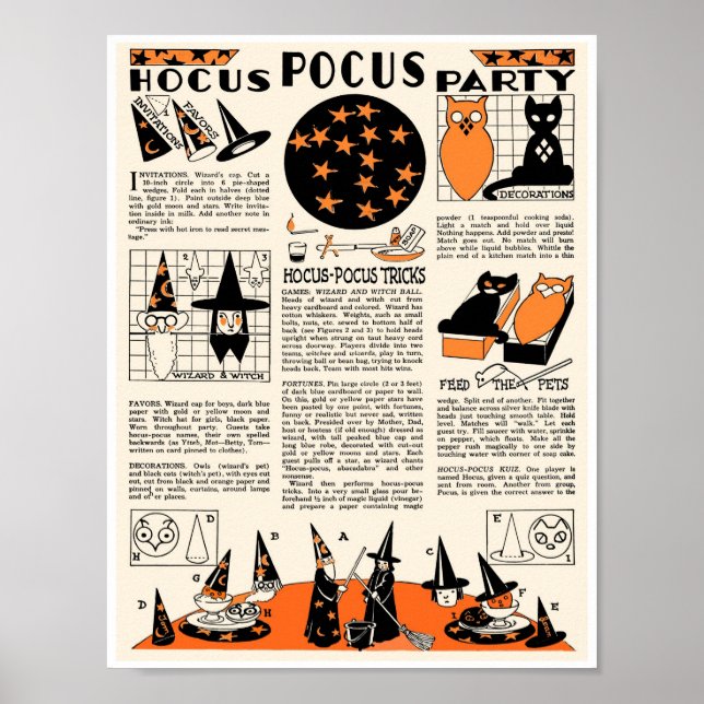 VINTAGES HALLOWEEN-PARTY PROJECT COLLAGE POSTER (Vorne)