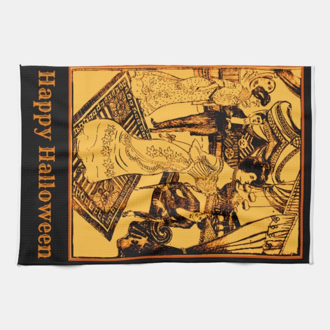 Vintages Halloween-Party-Tuch Handtuch (Horizontal)