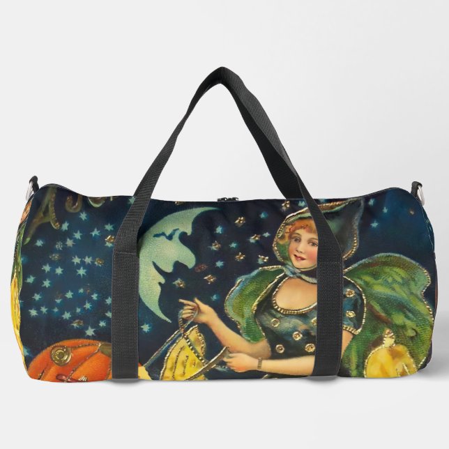 Vintages Halloween-Poster Duffle Bag (Vorderseite)