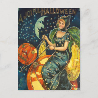 Vintages Halloween-Poster Feiertagspostkarte