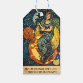 Vintages Halloween-Poster Geschenkanhänger