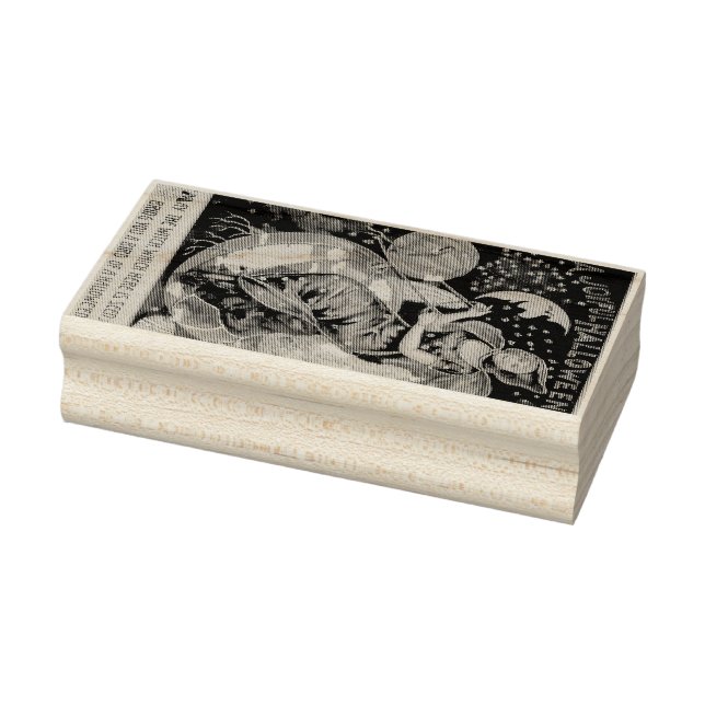 Vintages Halloween-Poster Gummistempel (Stempel)