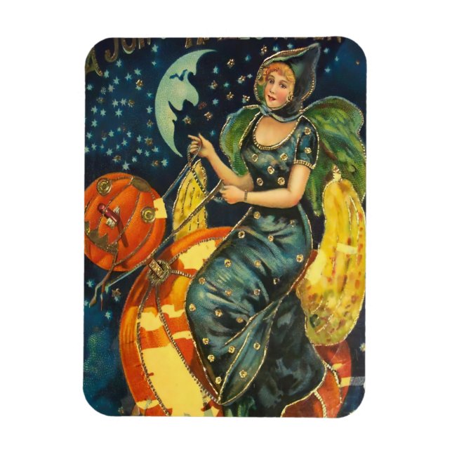 Vintages Halloween-Poster Magnet (Vertikal)