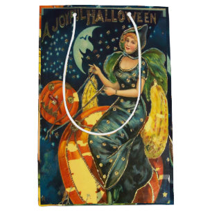 Vintages Halloween-Poster Mittlere Geschenktüte