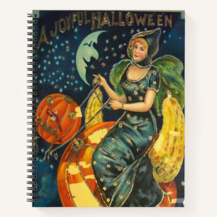 Vintages Halloween-Poster Notizbuch