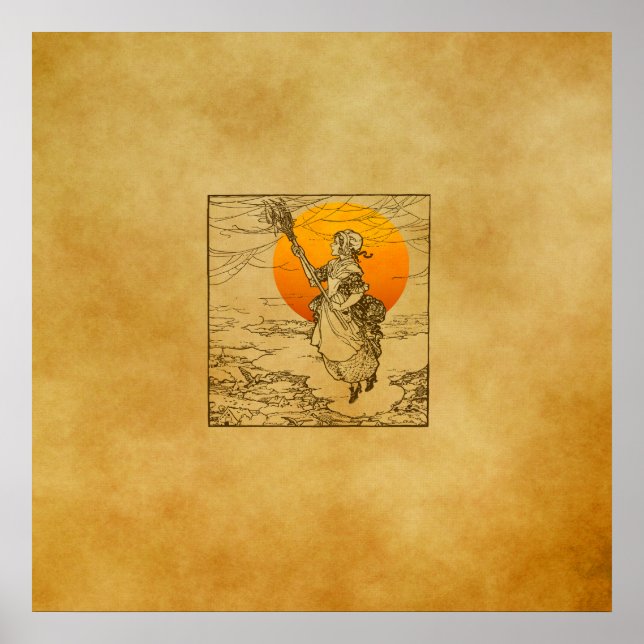 Vintages Halloween-Print, Poster (Vorne)