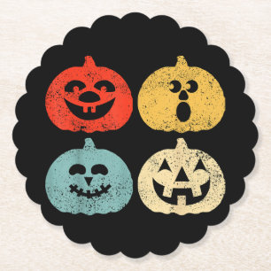 Vintages Halloween Pumpkin Funny Retro-Geschenk Untersetzer