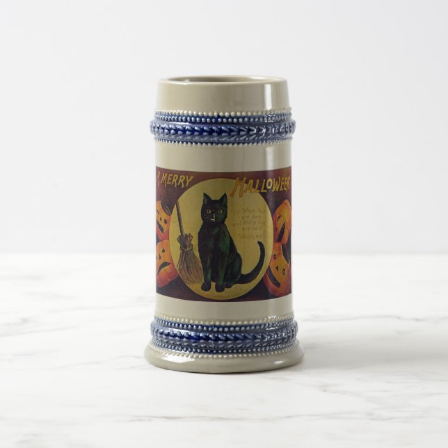 Vintages Halloween Stein Bierglas (Mittel)