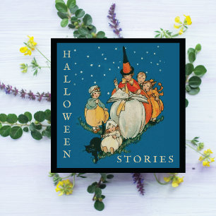 Vintages Halloween Storytime Kleine Hexenkatze