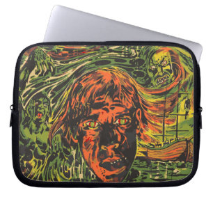 Vintages Halloween Zombies, Grafitti Street Art Laptopschutzhülle
