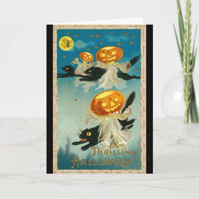 Vintages Haloween 1910 Karte (Vorderseite)