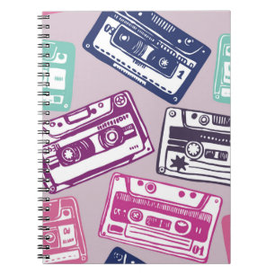 Vintages handgezeichnet nahtloses Muster mit alter Notizblock