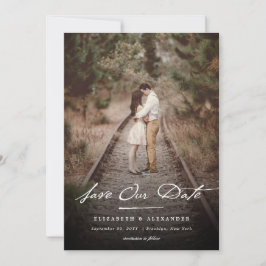 Vintages Handwriting-Skript Einfaches und elegante Save The Date