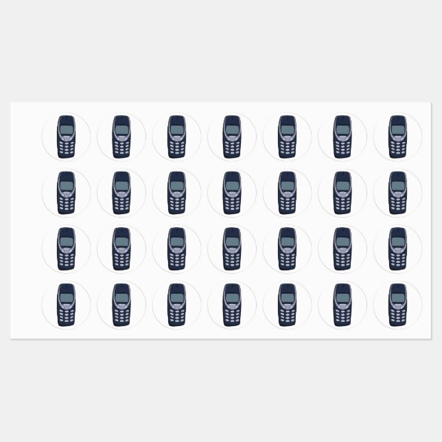 Vintages Handy Etiketten (Blatt)