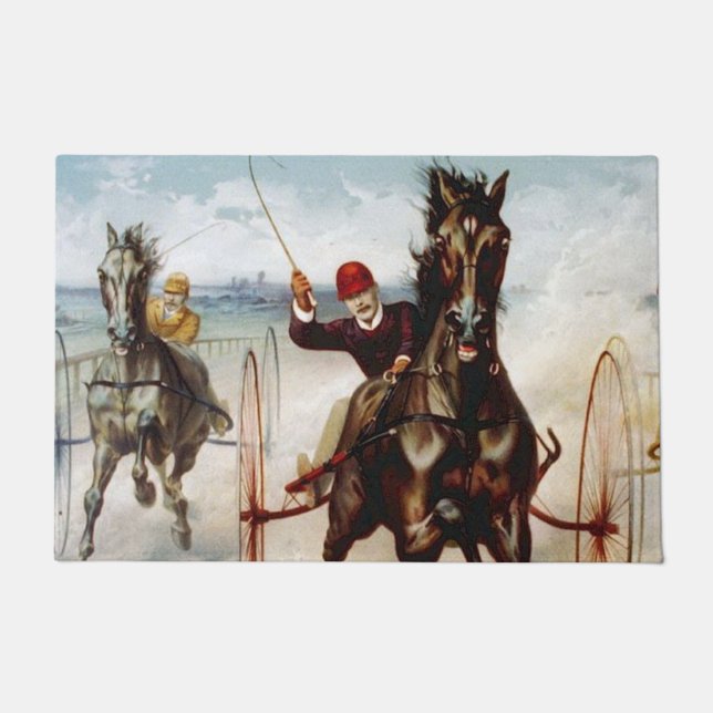 Vintages Harness Racing Fußmatte (Vorderseite)