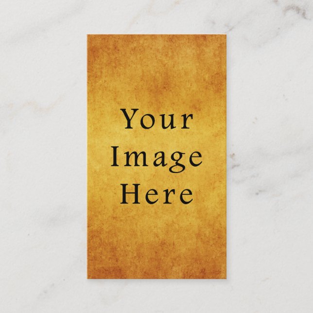 Vintages Harvest-Gold-Pergament-Papier Blank Visitenkarte (Vorderseite)
