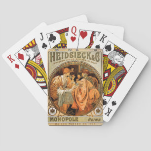 Vintages Heidsieck & Co Monopole Reims Weinkarte Spielkarten