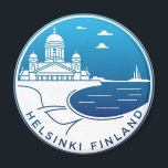 Vintages Helsinki Finnland Magnet<br><div class="desc">Helsinki, die Hauptstadt Finnlands, ist eine lebendige Küstenstadt, die moderne Innovation nahtlos mit einem reichen nordischen Erbe verbindet. Helsinki ist bekannt für sein schlankes Design, seine zeitgenössische Architektur und seine Verbindung zur Natur und ist ein Zentrum der Kreativität und Nachhaltigkeit. Zu den berühmten Sehenswürdigkeiten der Stadt zählen die beeindruckende Kathedrale...</div>
